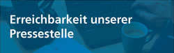 Banner Pressestelle Ereichbarkeit