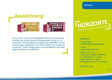 HORIZONTE Broschüre