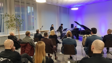 Das Klarinettentrio begeisterte mit ihrer Musik das Publikum.