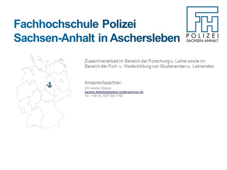 Fachhochschule Polizei Sachsen-Anhalt in Aschersleben