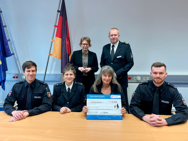 Spende Polizeiakademie Studierende Frauenhaus