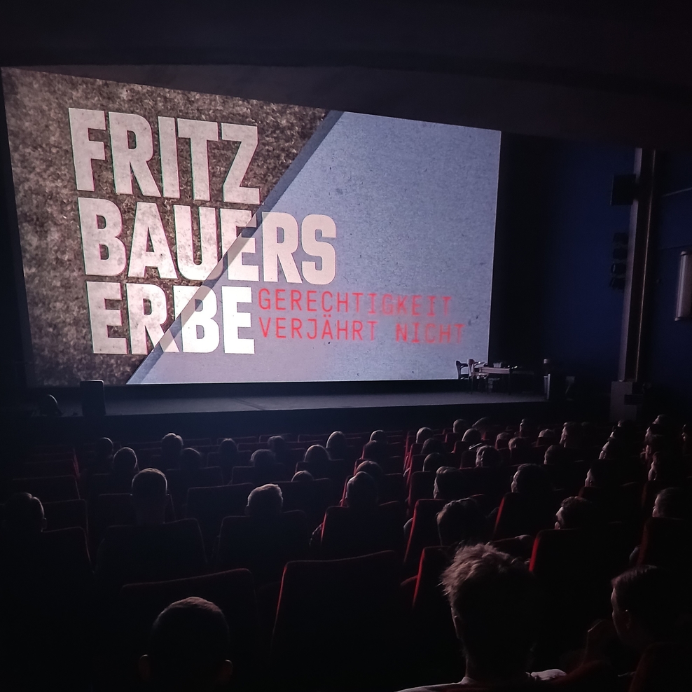 Im Mittelpunkt stand der Film „Fritz Bauers Erbe“.